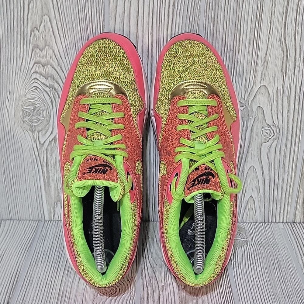 Nike Air Max 1 SE 'Ghost Green/ Hot Punch' Women's 8 - Picture 7 of 13